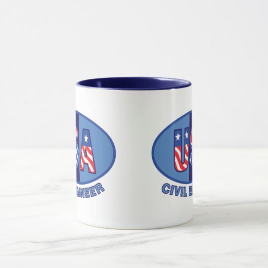 Patriotic Civil Engineer Tasse (Zentrum)