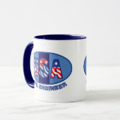 Patriotic Civil Engineer Tasse (Vorderseite Links)