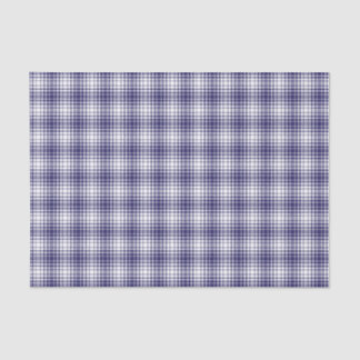 Patriotic Classic Navy Blue Gingham Plaid Seidenpapier