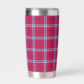 Patriotic Classic Plaid Thermobecher (Rückseite)