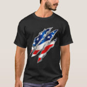 Patriotic Clawmarks T - Shirt (Vorderseite)