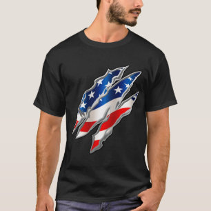 Patriotic Clawmarks T - Shirt