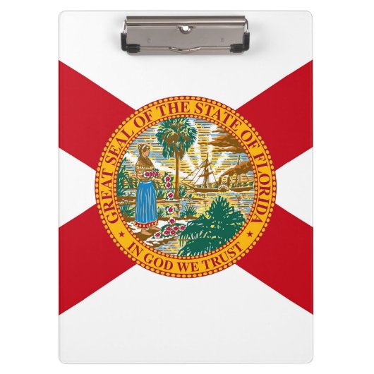 Patriotic Clipboard mit der Flagge Floridas, USA Klemmbrett (Vorderseite)