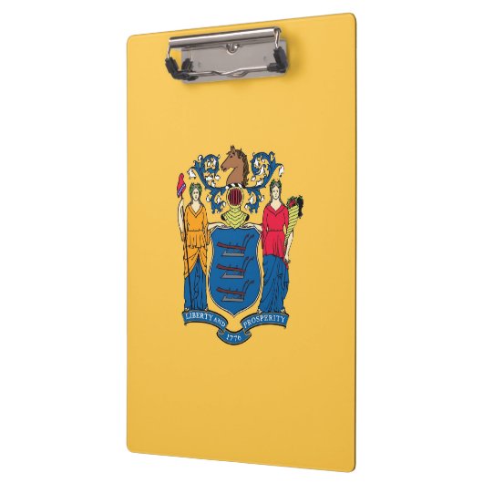 Patriotic Clipboard mit der Flagge New Jersey, USA Klemmbrett (Links)