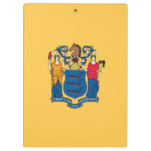 Patriotic Clipboard mit der Flagge New Jersey, USA Klemmbrett (Rückseite)