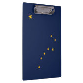 Patriotic Clipboard mit der Flagge von Alaska, USA Klemmbrett (Rechts)