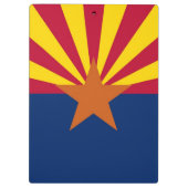Patriotic Clipboard mit der Flagge von Arizona, US Klemmbrett (Rückseite)