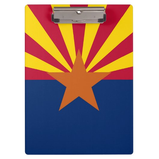 Patriotic Clipboard mit der Flagge von Arizona, US Klemmbrett (Vorderseite)