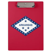 Patriotic Clipboard mit der Flagge von Arkansas, U Klemmbrett (Vorderseite)