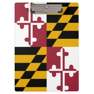 Patriotic Clipboard mit der Flagge von Maryland, U Klemmbrett