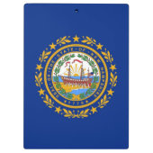 Patriotic Clipboard mit der Flagge von New Hampshi Klemmbrett (Rückseite)