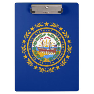 Patriotic Clipboard mit der Flagge von New Hampshi Klemmbrett