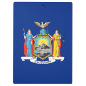 Patriotic Clipboard mit der Flagge von New York, U Klemmbrett (Rückseite)
