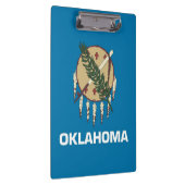Patriotic Clipboard mit der Flagge von Oklahoma, U Klemmbrett (Rechts)