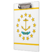 Patriotic Clipboard mit der Flagge von Rhode Islan Klemmbrett (Links)