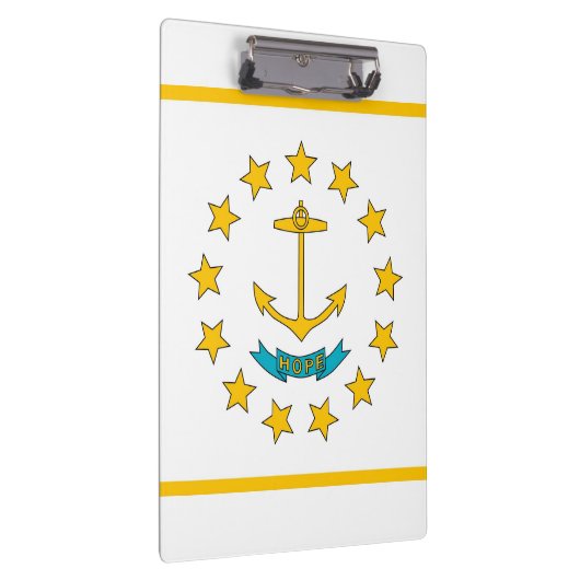 Patriotic Clipboard mit der Flagge von Rhode Islan Klemmbrett (Rechts)