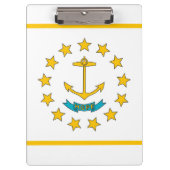 Patriotic Clipboard mit der Flagge von Rhode Islan Klemmbrett (Vorderseite)