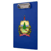 Patriotic Clipboard mit der Flagge von Vermont, US Klemmbrett (Links)