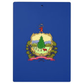 Patriotic Clipboard mit der Flagge von Vermont, US Klemmbrett (Rückseite)