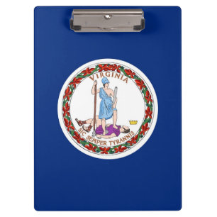 Patriotic Clipboard mit der Flagge von Virginia, U Klemmbrett