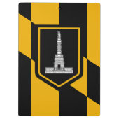 Patriotic Clipboard mit Flagge von Baltimore, USA Klemmbrett (Rückseite)