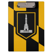 Patriotic Clipboard mit Flagge von Baltimore, USA Klemmbrett (Vorderseite)