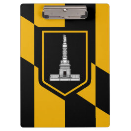 Patriotic Clipboard mit Flagge von Baltimore, USA Klemmbrett
