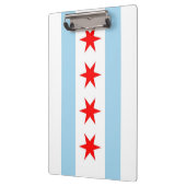 Patriotic Clipboard mit Flagge von Chicago City, U Klemmbrett (Links)