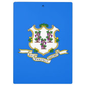 Patriotic Clipboard mit Flagge von Connecticut, US Klemmbrett (Rückseite)