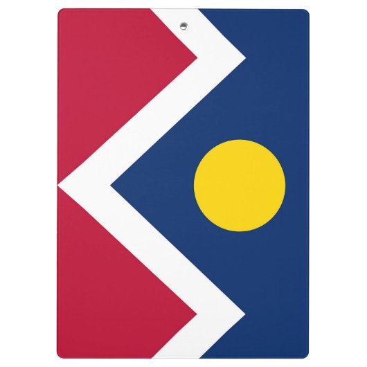 Patriotic Clipboard mit Flagge von Denver, USA Klemmbrett (Rückseite)