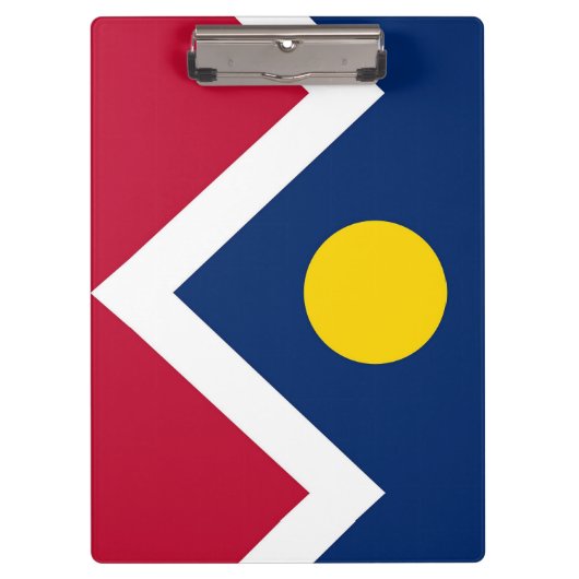 Patriotic Clipboard mit Flagge von Denver, USA Klemmbrett (Vorderseite)