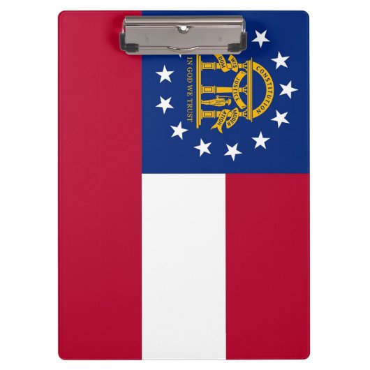 Patriotic Clipboard mit Flagge von Georgia, USA Klemmbrett (Vorderseite)