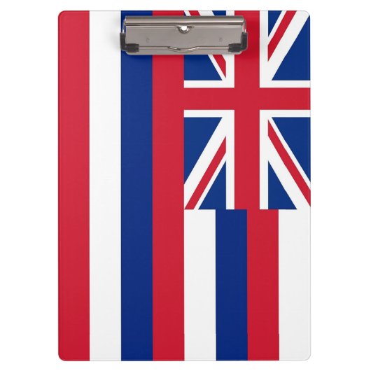 Patriotic Clipboard mit Flagge von Hawaii, USA Klemmbrett (Vorderseite)