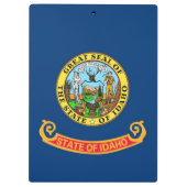 Patriotic Clipboard mit Flagge von Idaho, USA Klemmbrett (Rückseite)