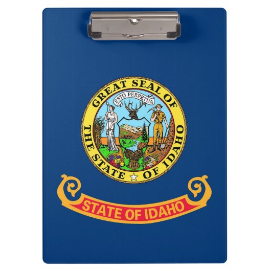 Patriotic Clipboard mit Flagge von Idaho, USA Klemmbrett (Vorderseite)