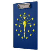 Patriotic Clipboard mit Flagge von Indiana, USA Klemmbrett (Links)