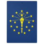 Patriotic Clipboard mit Flagge von Indiana, USA Klemmbrett (Rückseite)