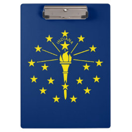 Patriotic Clipboard mit Flagge von Indiana, USA Klemmbrett