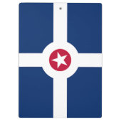 Patriotic Clipboard mit Flagge von Indianapolis, U Klemmbrett (Rückseite)