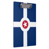 Patriotic Clipboard mit Flagge von Indianapolis, U Klemmbrett (Rechts)