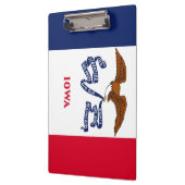 Patriotic Clipboard mit Flagge von Iowa, USA Klemmbrett (Links)