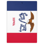 Patriotic Clipboard mit Flagge von Iowa, USA Klemmbrett (Rückseite)