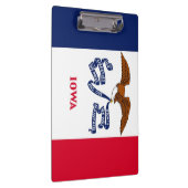 Patriotic Clipboard mit Flagge von Iowa, USA Klemmbrett (Rechts)