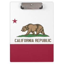 Patriotic Clipboard mit Flagge von Kalifornien, US Klemmbrett