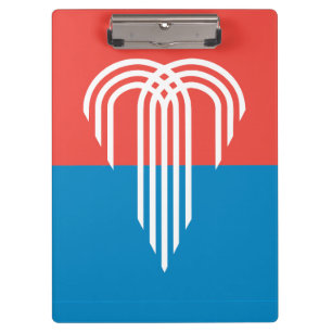 Patriotic Clipboard mit Flagge von Kansas City, US Klemmbrett