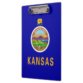 Patriotic Clipboard mit Flagge von Kansas, USA Klemmbrett (Links)