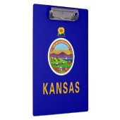 Patriotic Clipboard mit Flagge von Kansas, USA Klemmbrett (Rechts)