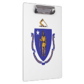 Patriotic Clipboard mit Flagge von Massachusetts U Klemmbrett (Rechts)