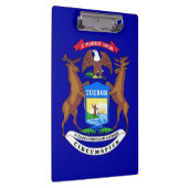 Patriotic Clipboard mit Flagge von Michigan, USA Klemmbrett (Rechts)