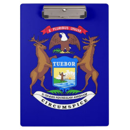 Patriotic Clipboard mit Flagge von Michigan, USA Klemmbrett